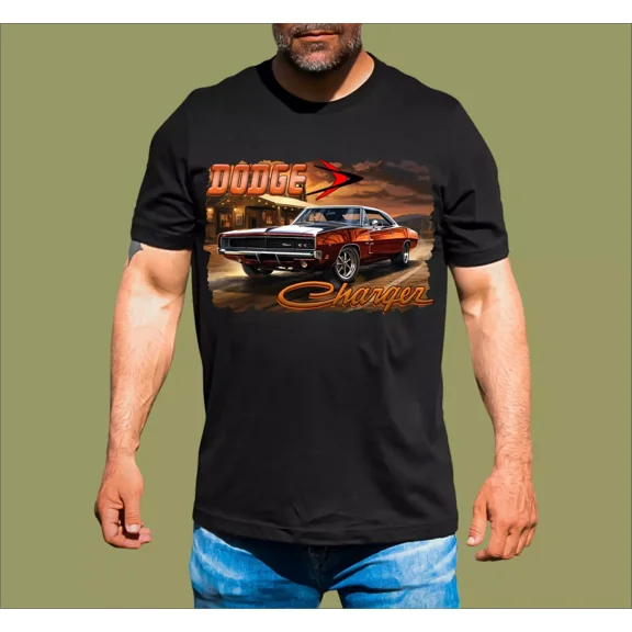 AMERICAN CHARGER MUSCLE CAR T-SHIRT
