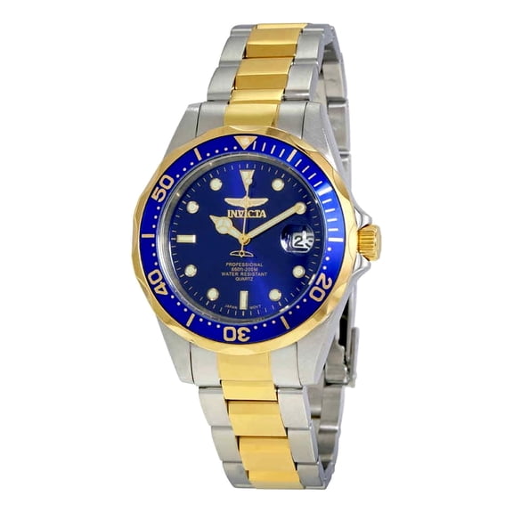 Invicta Pro Diver Quartz Blue Dial Two-tone Men's Watch 8935