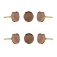 thumbnail image 1 of Bouton d'Armoire Rond en Marbre Rose (Ensemble de 6), 1 of 3