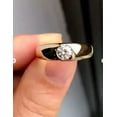 thumbnail image 2 of 2.00Ct Round Cut Engagement Band Ring Lab Created Diamond 14K Yellow Gold Plated, 2 of 4