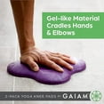 thumbnail image 3 of Gaiam Yoga Knee Pads, Purple, 2 Pack, 3 of 4