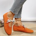 thumbnail image 2 of YOUYEDIAN Mary Jane Shoes Women Versatile Slip On Comfy Fashion Round Toe Lace-up Flats Casual Low Heel Outdoor Walking Shoes, 2 of 5