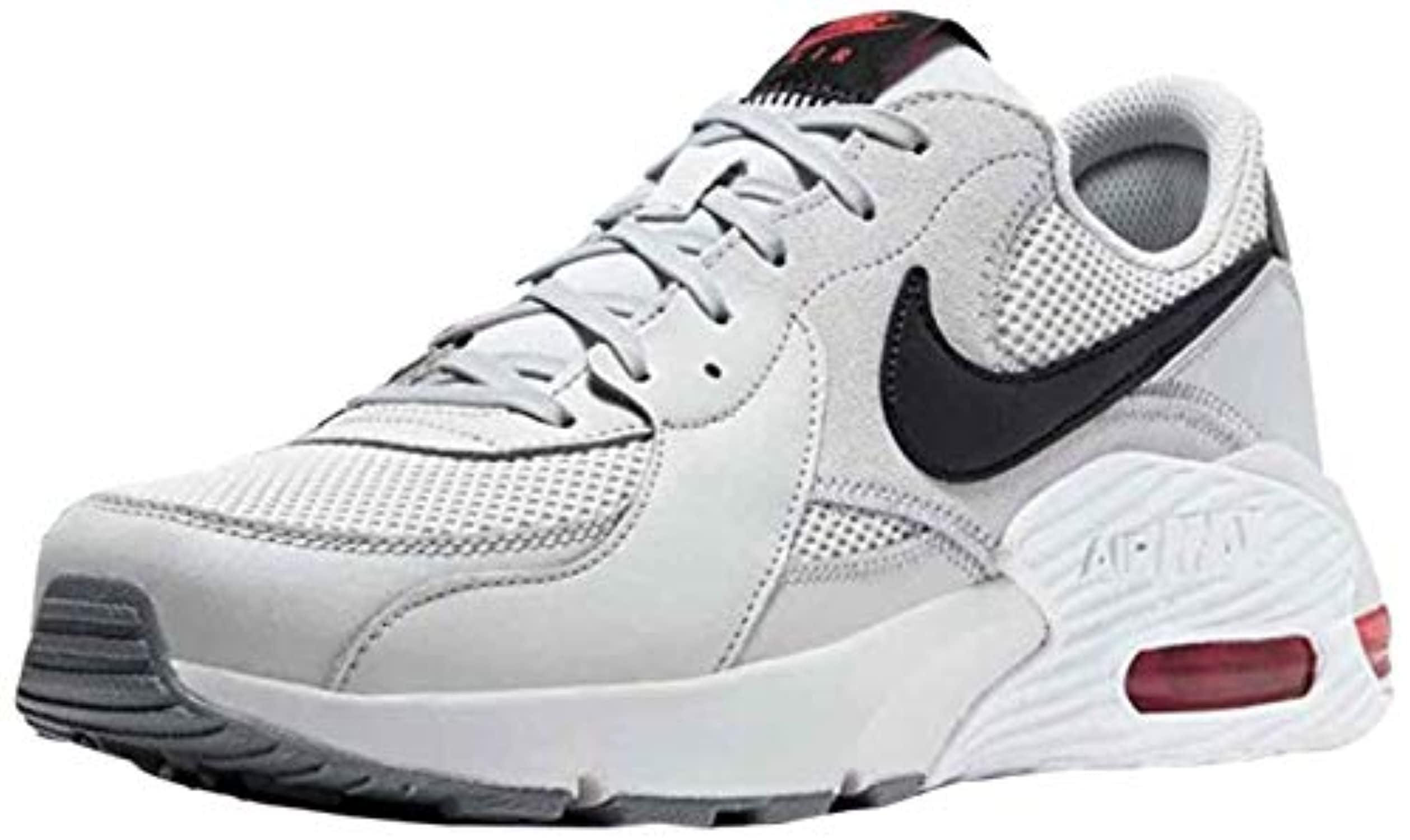 Nike - Nike Men's Air Max Excee Sneaker, Gray Fog/Black White Track Red