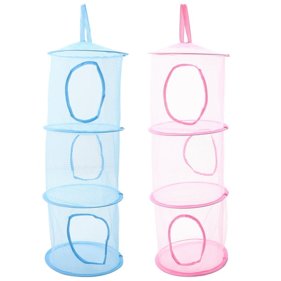 NICEXMAS Toy Storage Holder Hammocks Steel Wire 2Pcs