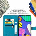 thumbnail image 6 of for Xiaomi Mi 11 Pro 6.81 inch Wallet Case,Mandala Embossing PU Leather Girls Phone Case with Credit Card Holder & Hand Strap Flip Folio Closure Protective Cover for Mi 11 Pro MTL Blue, 6 of 16