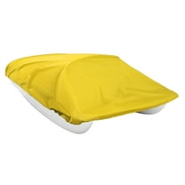 Unique Bargains 112.6"x79" 210D Pedal Boat Cover Waterproof for 3 or 5 Person Pedal Paddle Boat Storage Protector Yellow