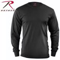 thumbnail image 2 of Rothco Long Sleeve Solid T-Shirt - Black, X-Large, 2 of 2