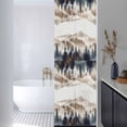 thumbnail image 3 of Tan Trees Forest Window Privacy Film, Mountain Woods Natural Scenery Static Cling UV Sun Blocking Heat Control Window Tint Day and Night, Non-Adhesive One Way Windows Privacy Cover 17.7''x78.7'', 3 of 7