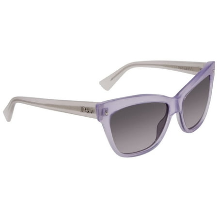 Dior Grey Gradient Polarized Cat Eye Sunglasses DIORJUPON2 3KI 55