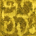 thumbnail image 1 of Ahgly Company Indoor Square Abstract Yellow Modern Area Rugs, 8' Square, 1 of 4