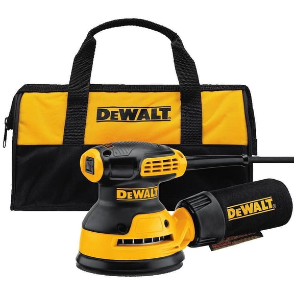 DeWalt 5" Variable Speed Random Orbit Sander Kit, H&L Pad