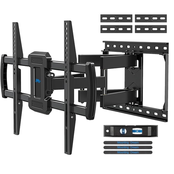 Mounting Dream TV Wall Mounts Bracket for Most 42-84 Inch TVs, UL Listed Premium TV Mount Full Motion with Articulating Arms, Max