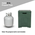 thumbnail image 3 of COSIEST 20lb Propane Square Green Fire Pit Tank Table, 3 of 6