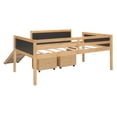thumbnail image 6 of Newboti Furniture Twin Size Loft Bed Wood Bed with Two Storage Boxes - Natrual NO.50800, 6 of 16
