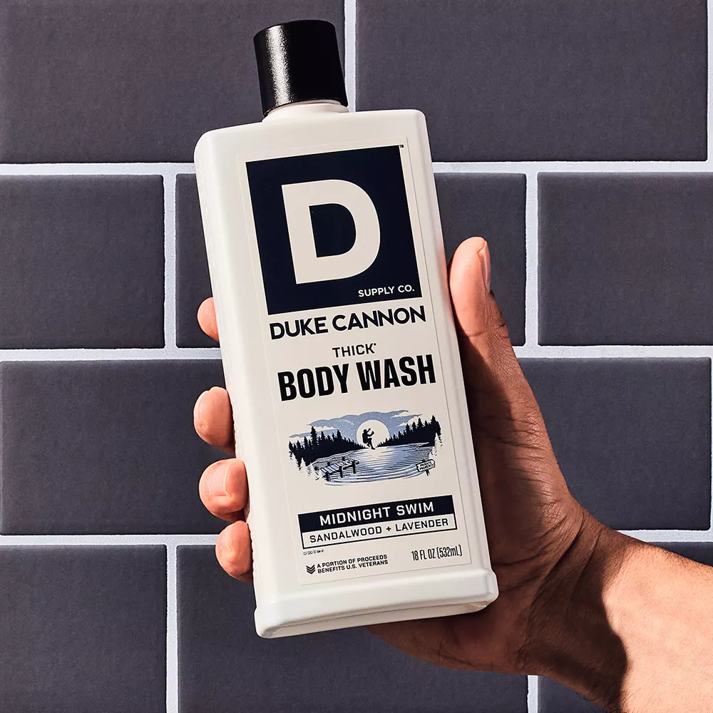 (6 pack) Duke Cannon THICK® Body Wash for Men, Midnight Swim, 18 fl oz
