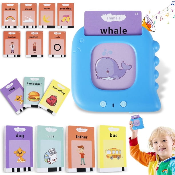 Cartes Éclair Parlantes pour Enfants 112 Cartes et 224 Mots de Vue Jouet de Parole et de Voyage pour Enfants Machine de Lecture Préscolaire Montessori Jouet Éducatif Apprendre la Forme d'Animal Cartes Éclair Parlantes pour Enfants 112 Cartes et 224 Mots de Vue Jouet de Parole et de Voyage pour Enfants Machine de Lecture Préscolaire Montessori Jouet Éducatif Apprendre la Forme d'Animal