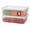 White, variant on SIGNORA WARE 4.5L Food Storage Containers with Lids, 2 Pack, Red