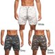 thumbnail image 3 of Pantalones cortos de hombre con bucle de toalla Camuflaje Cintura elástica Entrenamiento Correr, 3 of 7