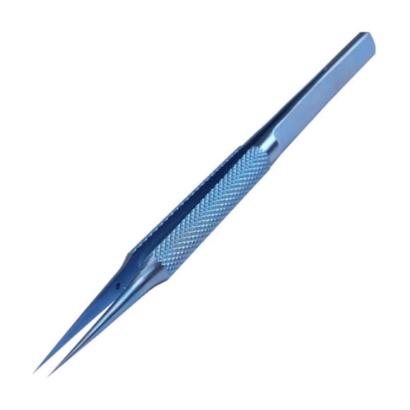 VERDANVERSE Pinzas De Precisión Anguladas Color Azul Para Joyería Reparación Y Trabajos De