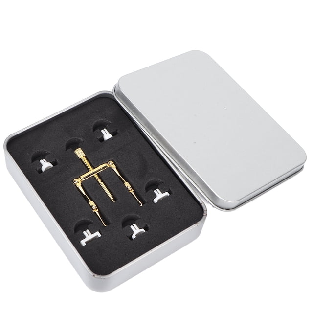 Kit de tratamiento de uñas encarnadas Fugacal Profesional de acero inoxidable con caja de almacenamiento y 12 cables correctores