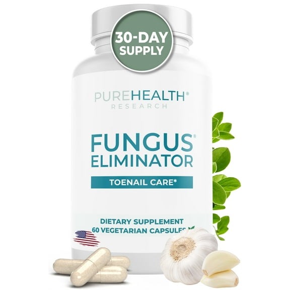 Fungus Eliminator, Toe Nail Fungus Supplement with Wormwood & Caprylic Acid by PureHealth Research