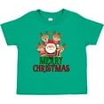 thumbnail image 3 of Inktastic Merry Christmas Santa Reindeer Boys or Girls Toddler T-Shirt, 3 of 5