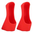 thumbnail image 2 of 1 par de fundas protectoras de silicona para manillar de bicicleta, empuñaduras cómodas para bicicleta de carretera, accesorio de ciclismo 4700 Rouge, 2 of 5