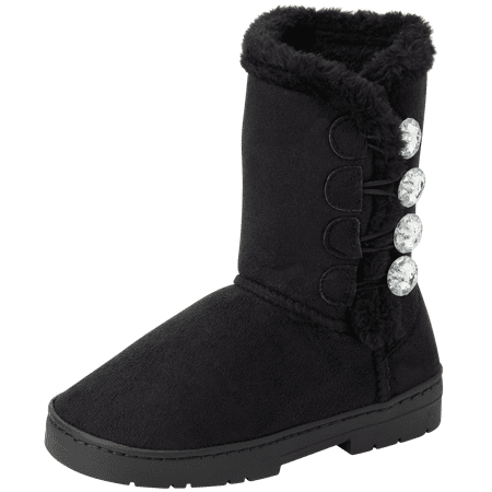 

Bebe Girl s Fur Lined Winter Boot with Rhinestone Details (Toddler/Little Girl/Big Girl)