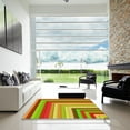 thumbnail image 6 of Ahgly Company Indoor Square Patterned Chameleon Green Area Rugs, 4' Square, 6 of 6