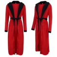 thumbnail image 2 of Mens Winter Warm Hooded Coat Bathrobe Towelling Long Dressing GownM, 2 of 3