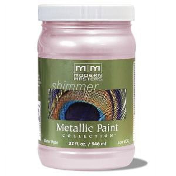 6 oz Modern Masters ME164 Flash Gold Metallic Paint Collection Water-Based Decorative Metallic Paint