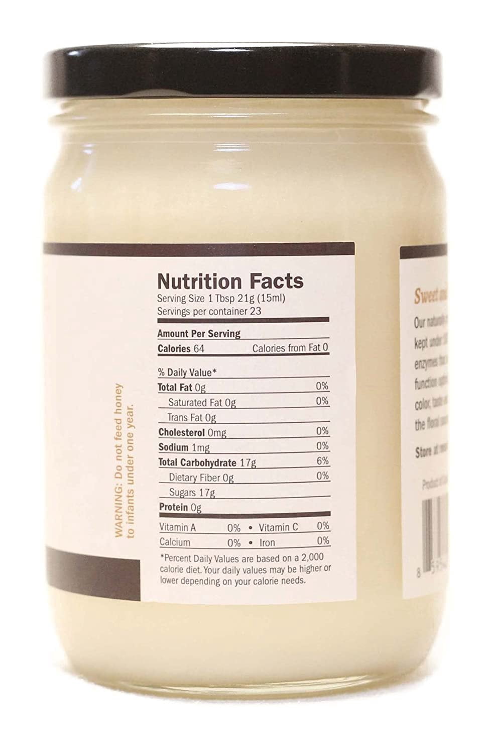 Stockin's Apiaries Raw Alfalfa Honey, Unheated, Unfiltered, & Nutritious, 17 Oz.