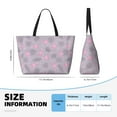 thumbnail image 4 of Fuzoiu Flamingo Print Waterproof Beach Tote Bag for Women Girls with Zipper,Sandproof Pool Swim Bag,Large Capacity Beach Travel Bag for Pool Swim Travel Everyday, 4 of 7