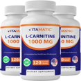 thumbnail image 1 of Suplemento Vitamatic L-Carnitina Fumarato 1000 mg 120 Cápsulas, 1 of 9