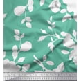 thumbnail image 1 of Soimoi Georgette Viscose Fabric Leaves & Floral Artistic Decor Fabric Printed Yard 42 Inch Wide, 1 of 5