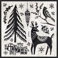 thumbnail image 2 of Amanti Art Woodcut Christmas V Framed Canvas Wall Art Print  - Black, 2 of 3