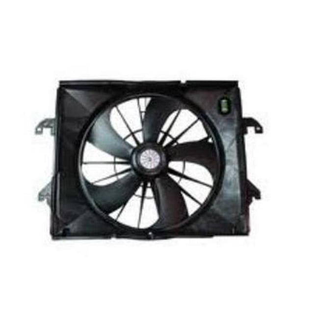 Radiator Cooling Fan Assembly for 2009-2012 R1500 3.7L Fan Module with Resister Crew, Quad & Regular Cab Pickup