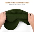 thumbnail image 5 of 2Pack Men&Women Winter Warm Fleece-Lined Knit Beanie Hats with Visor & Ear Flaps for Cold Weather, 5 of 7