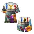 thumbnail image 4 of Lsque Pikmin Women's Short-Sleeved Pajama Set - 2 Piece Soft and Lightweight Sleepwear Set-4X-Large, 4 of 9