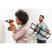 مثقاب لاسلكي Black+decker 20v، مجموعة أدوات كهربائية مكونة من 6 قطع، بطارية وشاحن متضمنان (bdcdmt1206kitc)