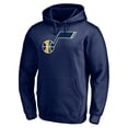 thumbnail image 2 of Men's Jordan Clarkson Navy Utah Jazz Playmaker Name & Number Pullover Hoodie, 2 of 3