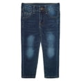 thumbnail image 1 of KIDSCOOL SPACE Jeans pour Petits Garçons, Bande Élastique à l'Intérieur Coupe Droite Extensible Pantalon Slim en Denim Doux, 1 of 6