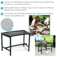 thumbnail image 2 of Sunnydaze Outdoor Lightweight and Portable Metal Patio Side End Table or Backless Bench Seat with Mesh Top - 23" - 2pk, 2 of 9