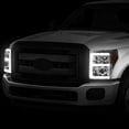 thumbnail image 4 of DNA Motoring For 11-16 Ford F250 F350 Super Duty 3D LED DRL Projector Headlight Lamps Chrome Amber, 4 of 6