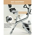 thumbnail image 4 of pooboo 4in1 Foldable Exercise Bike Indoor Cycling Bike Magnetic Stationary Bike Fitness Gym Workout 300lb, 4 of 7