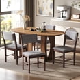 thumbnail image 2 of HOMCOM Modern Dining Chairs Set of 4, Linen Fabric Upholstered Kitchen Chairs with Rubberwood Legs for Dining Room, Living Room, Gray, 2 of 9