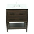 thumbnail image 2 of Bellaterra Home 808130-25-CO 25" Vanity In Gray Pine Top w/ Quartz & Oval Sink, 2 of 8