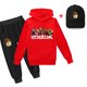 thumbnail image 1 of Roblox traje informal periférico de animación de juego para niños y niñas, suéter y pantalones para niños, Sombrero, el mejor regalo de cumpleaños, 3 piezas, 1 of 4