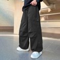 thumbnail image 6 of Gibobby Boys Pants Little Boys Sweatpants Kid Pants Athletic Elastic Waist Soft Lightweight Pants With Pocket Drawstring 2T 3T 4T 5T 6T Big Boys Pants(15-16 Years,Black), 6 of 6