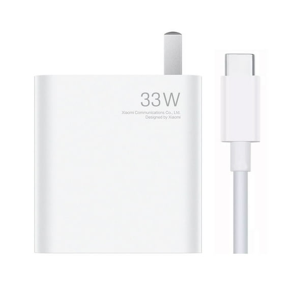 Cargador Carga Rápida 33W + Cable USB-C Xiaomi PD
